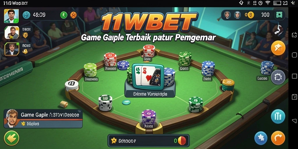 Gameplay seru Gaple di 11WBET dengan tampilan yang menarik.
