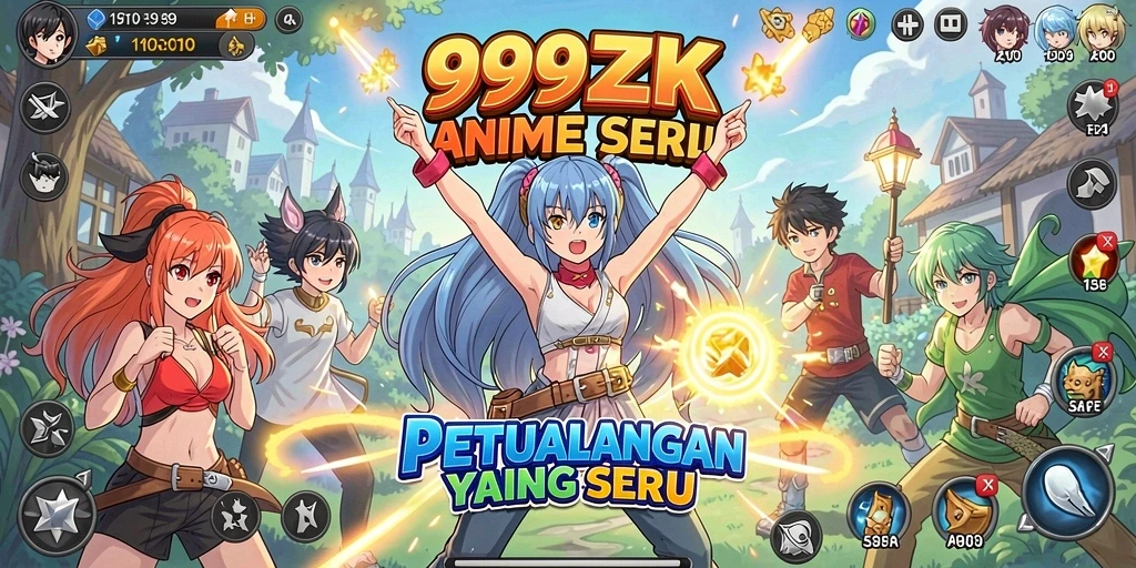 Tampilan gameplay menakjubkan dari game Anime 999ZK.