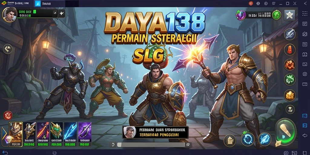 Tampilan visual yang memukau dari gameplay SLG