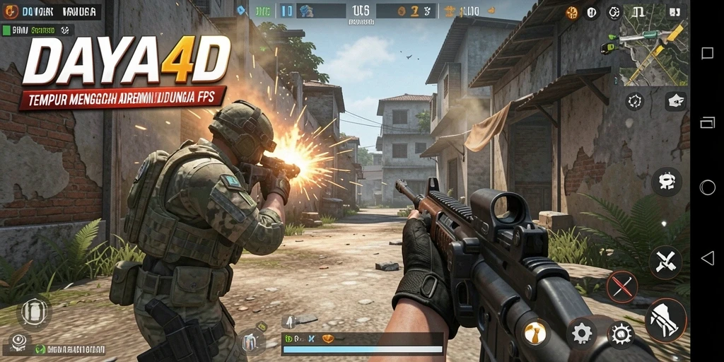 Tampilan gameplay seru dan mendebarkan dari DAYA4D.