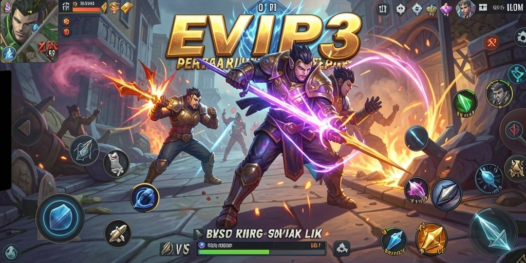 Tampilan gameplay EVIP3 yang mendebarkan dan penuh aksi.