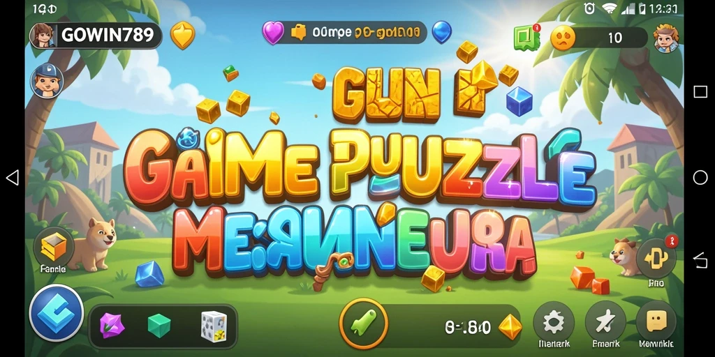 Tampilan gameplay GOWIN789 yang penuh warna dan menantang.