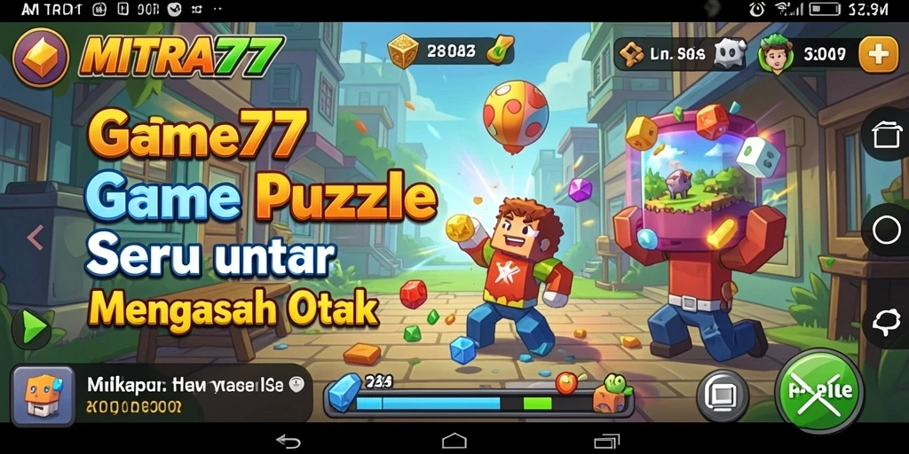 Gambaran permainan Puzzle MITRA77 yang menantang dan seru.