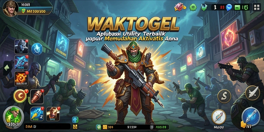 Tampilan antarmuka WAKTOGEL yang bersih dan fungsional.