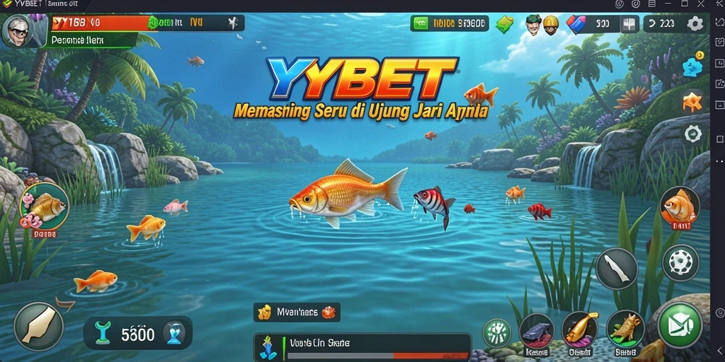 Tampilan gameplay YYBET yang menampilkan keseruan memancing.